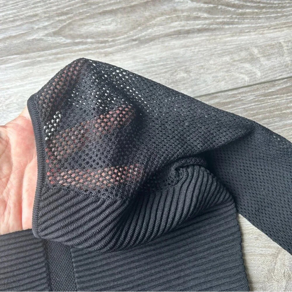 Olivaceous Black Mesh Sleeve  Bodycon Dress - Picture 12 of 15